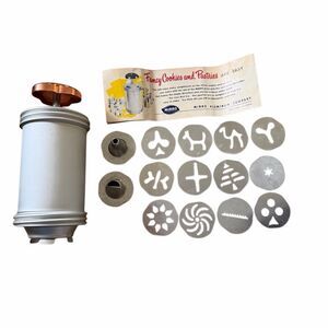 Vintage Mirro Aluminum Cookie Press & Accessories
